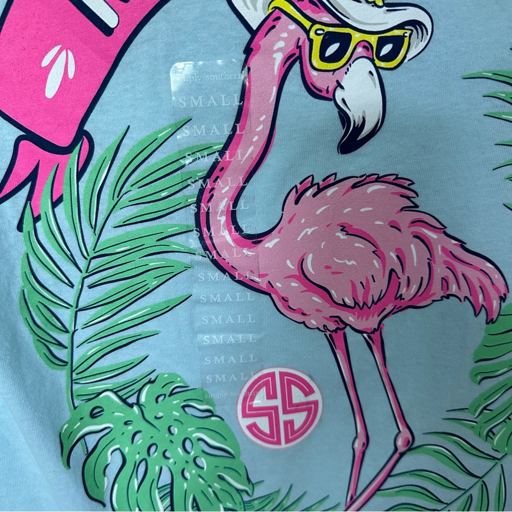 Simply Southern Preppy Nana Flamingo Tee - Picture 3 of 8